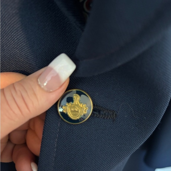 Men’s Vintage 1970 Knack Blazer Jacket Navy Blue Size 50L - Picture 4 of 13